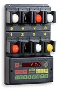 Clocks for hourly rate  for bowls game with control of 4 small balls diam.35-40mm